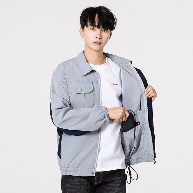 Summer Cooling Air-Conditioned Clothing For Men And Women With Fans, Construction Site Labor Protection Workwear Uniforms, Refrigeration Work Clothes - Image 4